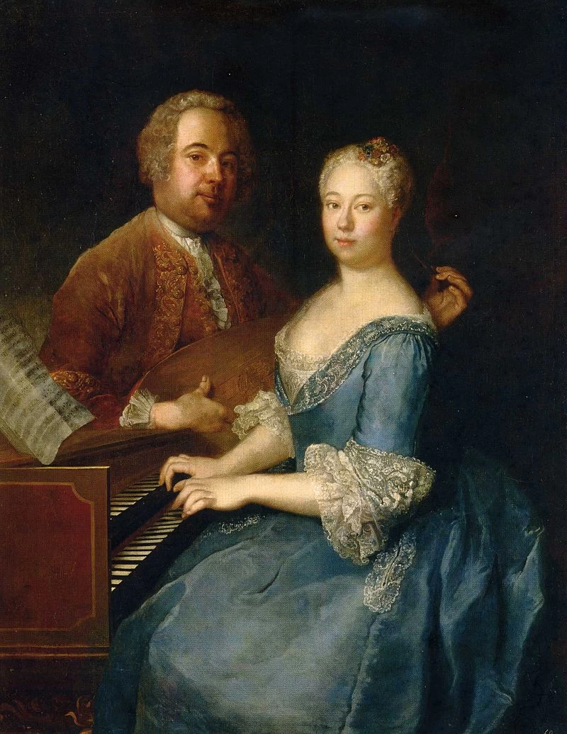 Ritratto di Carl Heinrich Graun con la moglie Anna Luise